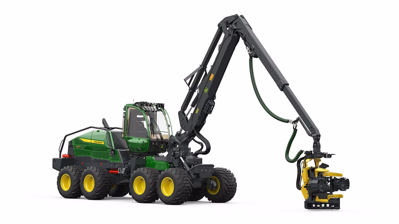 John Deere 1270H Wheeled Harvester - Advanced Forestry Equipment