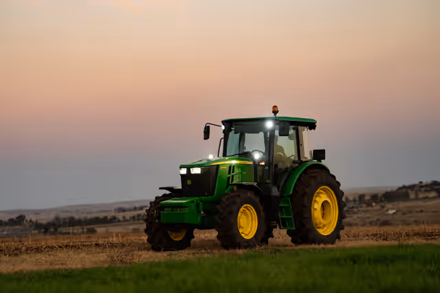 John Deere 6B Series Tractor - Modern Agricultural Equipment