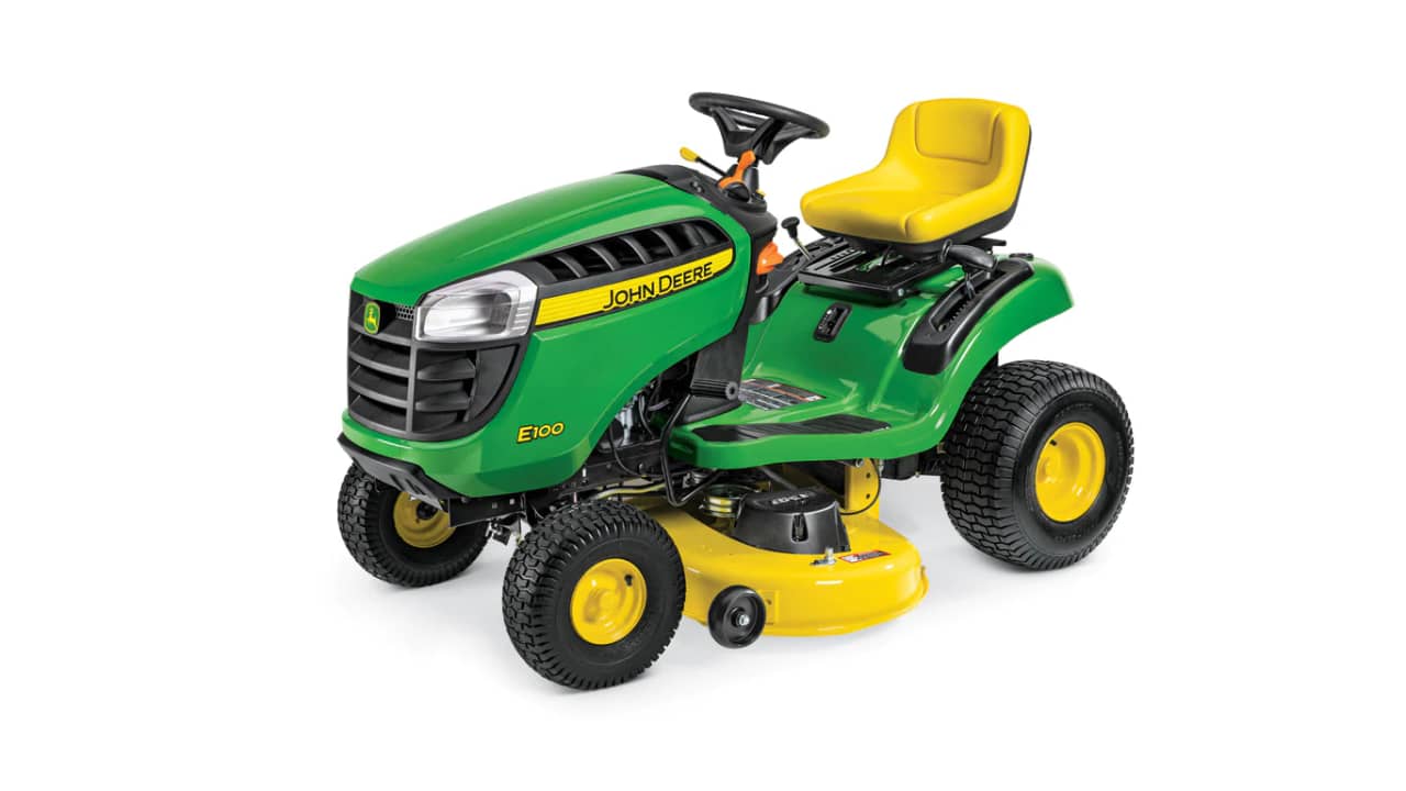 John Deere E100 Lawn Tractor - Entry-Level Lawn Care Equipment