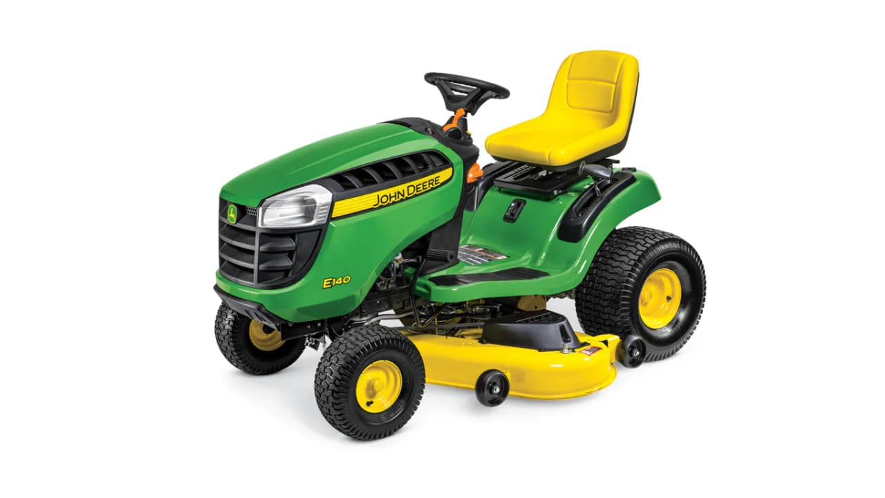 John Deere E140 Lawn Tractor - Wide-Cut Lawn Care Equipment