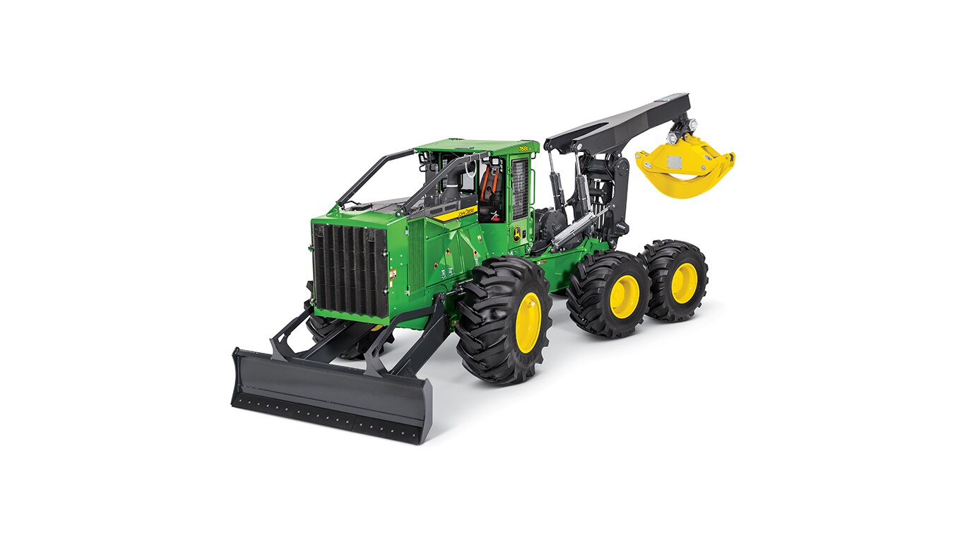 John Deere 768L-II Bogie Skidder - Advanced Traction Forestry Equipment