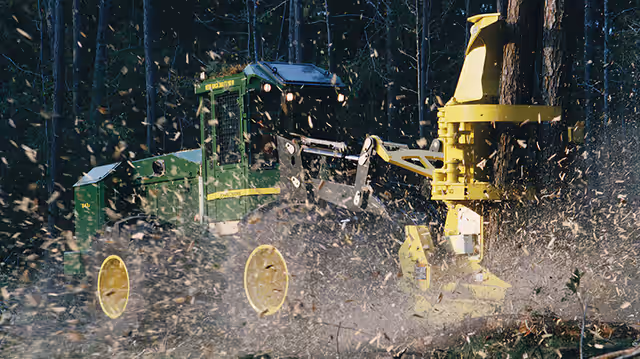 John Deere FD22B Felling Head - Drive-to-Tree Forestry Equipment