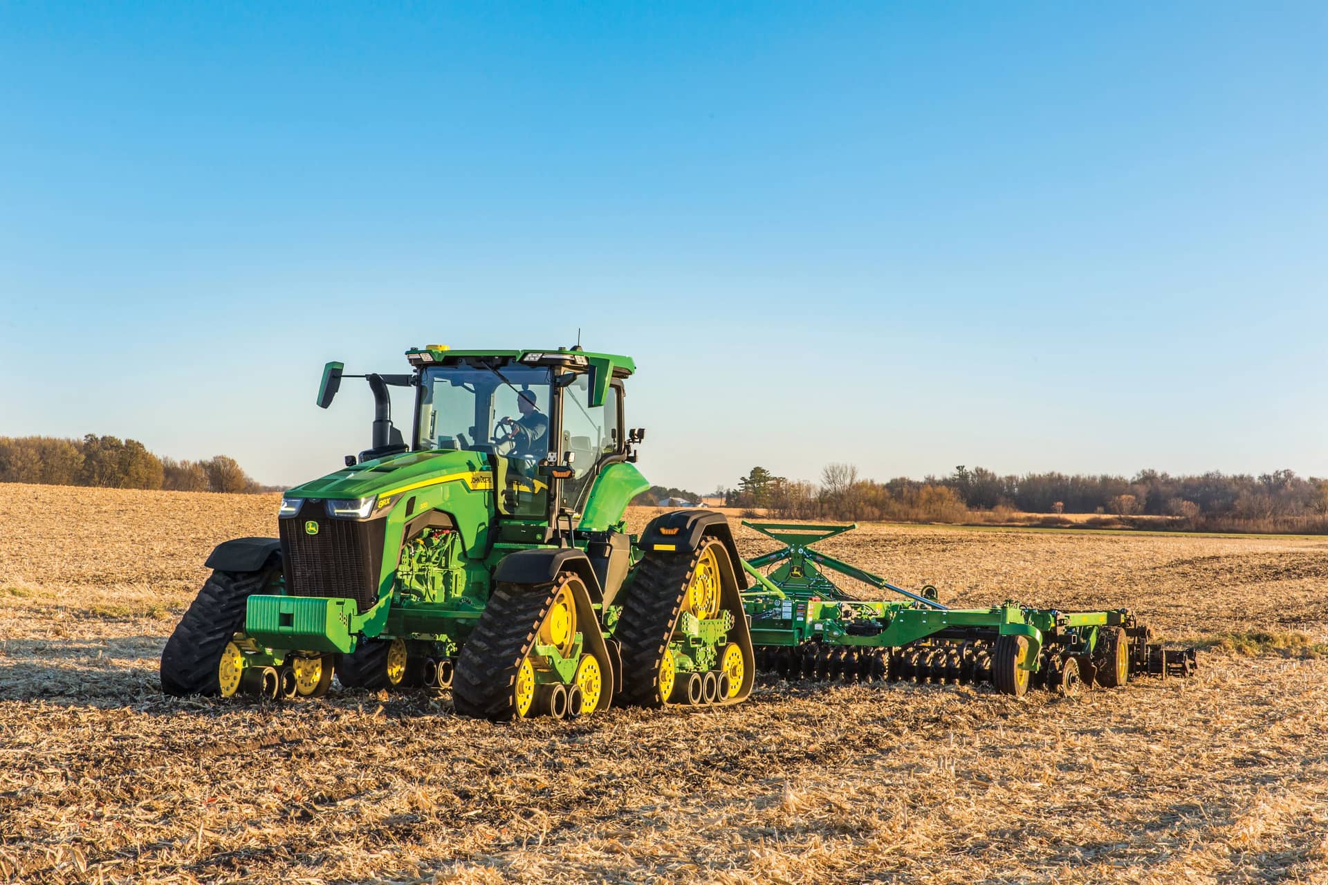 John Deere 8RX Series Tractor - Four-Track Agricultural Equipment