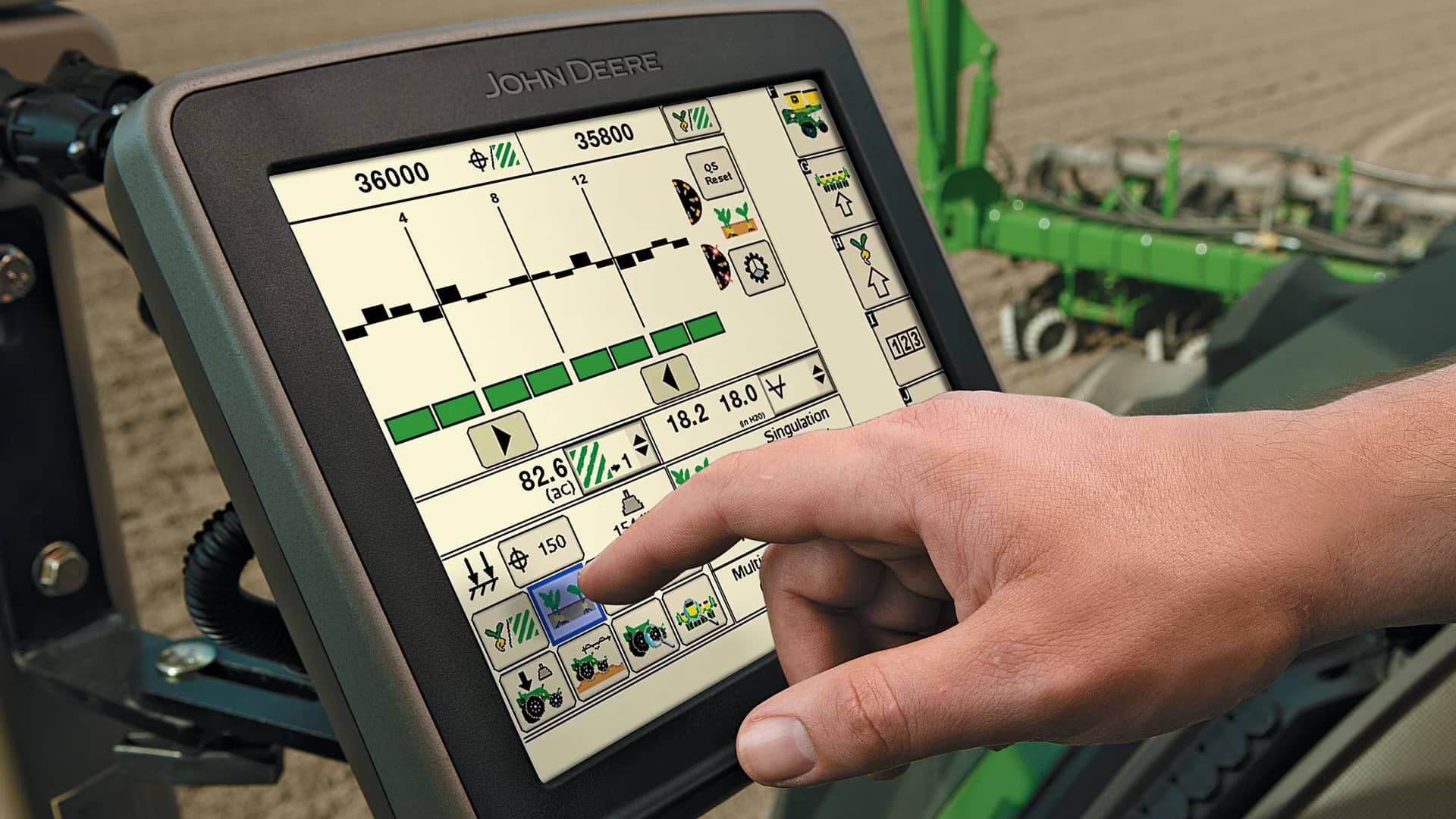 John Deere Operations Center Dashboard for farm data management